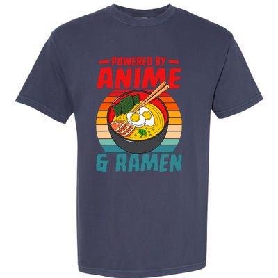 Powered By Anime & Ra Love Noodles Garment-Dyed Heavyweight T-Shirt