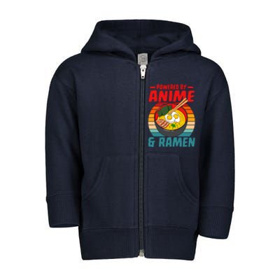 Powered By Anime & Ra Love Noodles Toddler Zip Fleece Hoodie