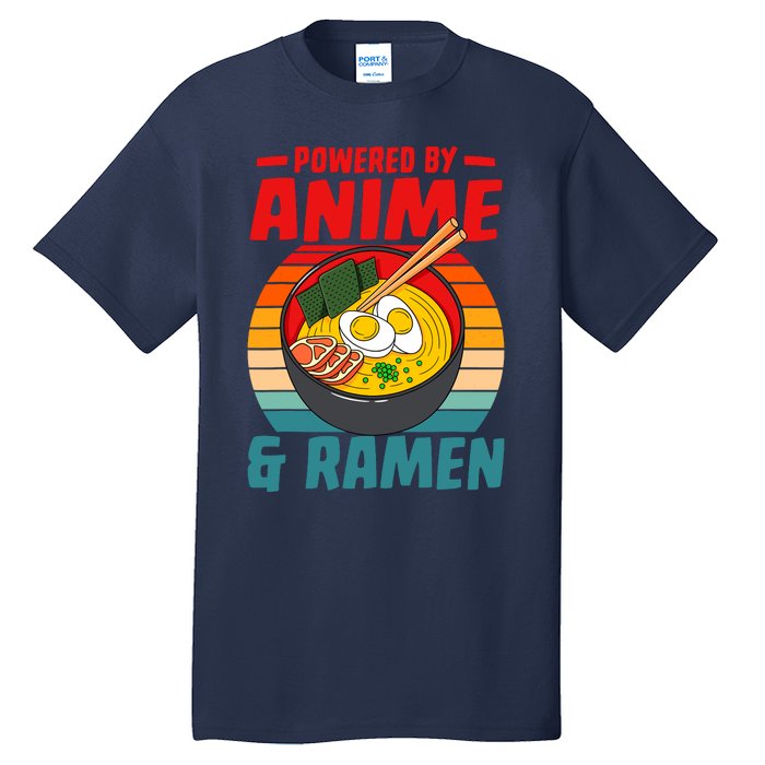 Powered By Anime & Ra Love Noodles Tall T-Shirt