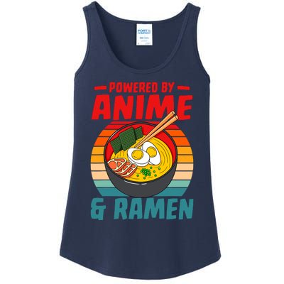 Powered By Anime & Ra Love Noodles Ladies Essential Tank