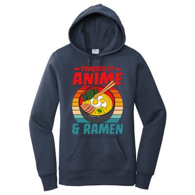 Powered By Anime & Ra Love Noodles Women's Pullover Hoodie