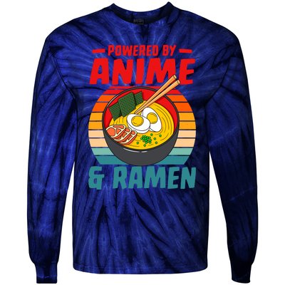 Powered By Anime & Ra Love Noodles Tie-Dye Long Sleeve Shirt