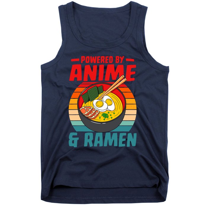 Powered By Anime & Ra Love Noodles Tank Top