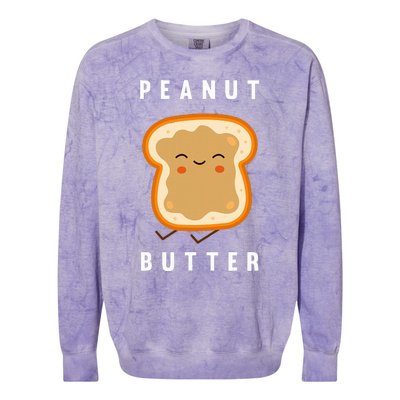 Peanut Butter And Jelly Best Friend Matching Colorblast Crewneck Sweatshirt