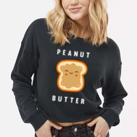 Peanut Butter And Jelly Best Friend Matching Cropped Pullover Crew