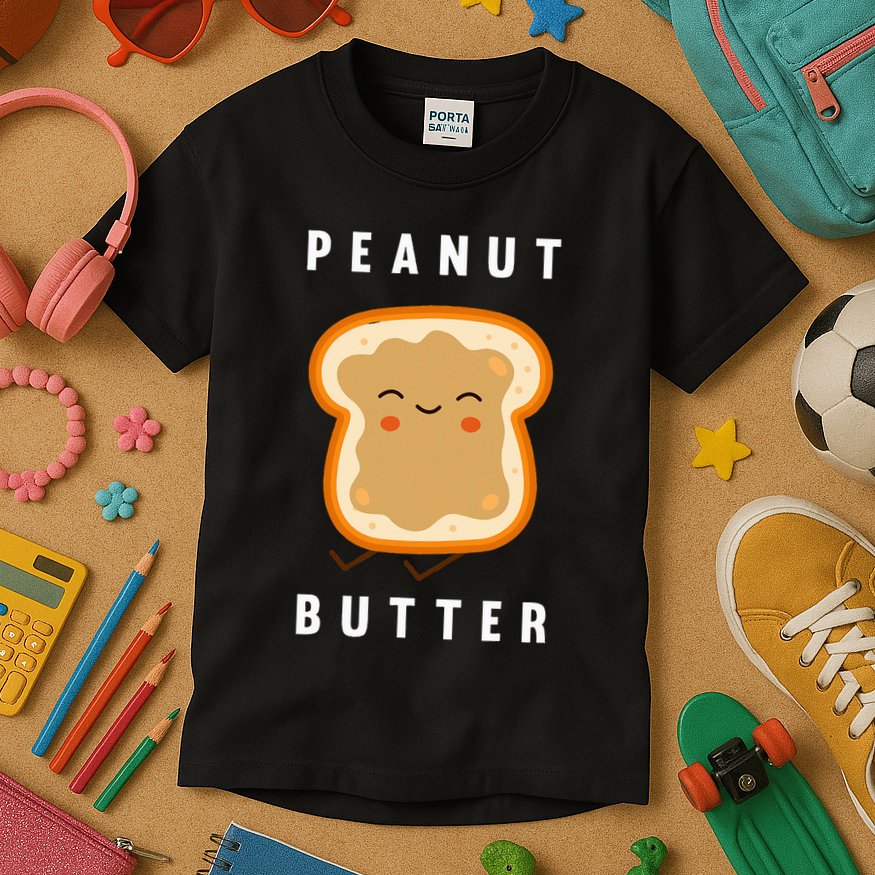 Peanut Butter And Jelly Best Friend Matching Kids T-Shirt