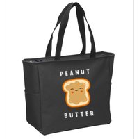 Peanut Butter And Jelly Best Friend Matching Zip Tote Bag