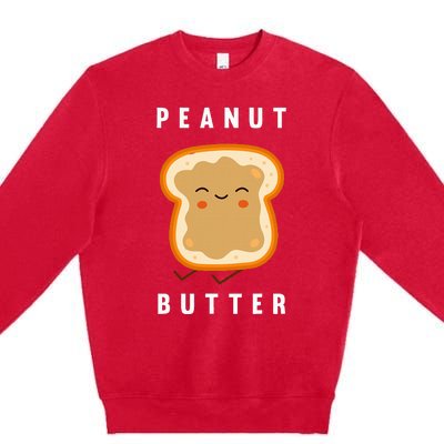 Peanut Butter And Jelly Best Friend Matching Premium Crewneck Sweatshirt