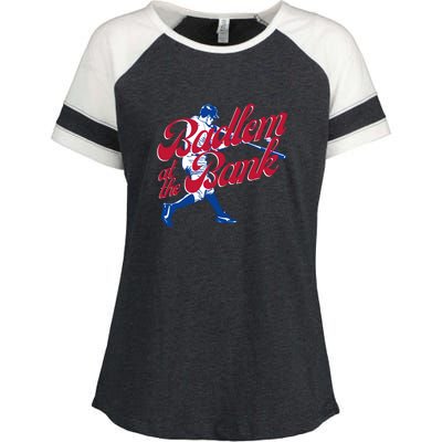 Philly Bedlam At The Bank Philadelphia Phillies Baseball Enza Ladies Jersey Colorblock Tee