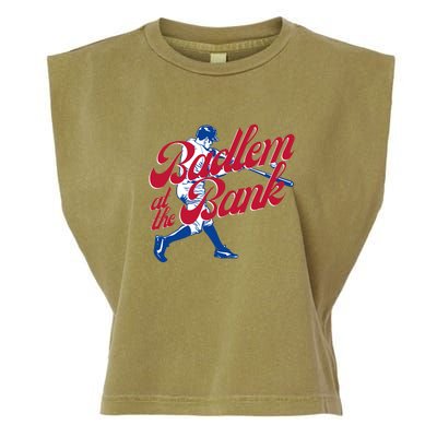 Philly Bedlam At The Bank Philadelphia Phillies Baseball Garment-Dyed Women's Muscle Tee