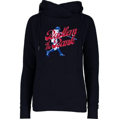 Philly Bedlam At The Bank Philadelphia Phillies Baseball Womens Funnel Neck Pullover Hood