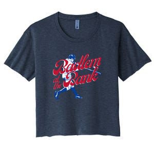 Philly Bedlam At The Bank Philadelphia Phillies Baseball Women's Crop Top Tee