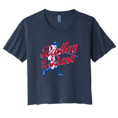 Philly Bedlam At The Bank Philadelphia Phillies Baseball Women's Crop Top Tee