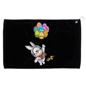 Papillon Bunny Astronaut In Space Planets Easter Eggs Grommeted Golf Towel