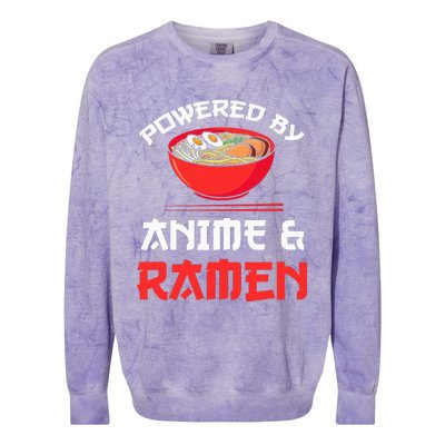 Powered by Anime & Ra Merchandise Colorblast Crewneck Sweatshirt