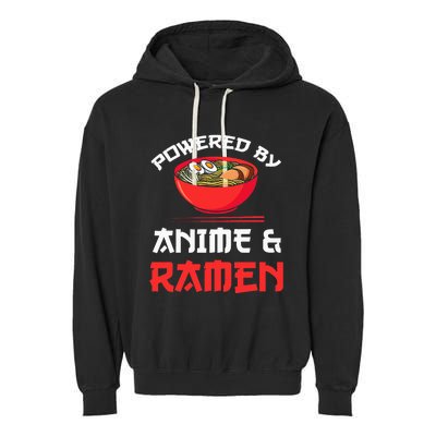 Powered by Anime & Ra Merchandise Garment-Dyed Fleece Hoodie