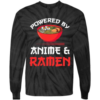 Powered by Anime & Ra Merchandise Tie-Dye Long Sleeve Shirt