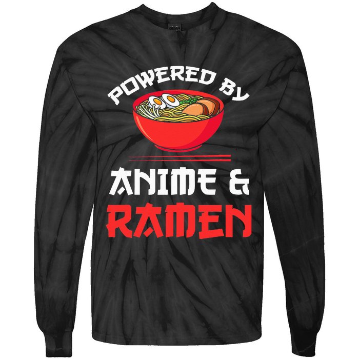 Powered by Anime & Ra Merchandise Tie-Dye Long Sleeve Shirt