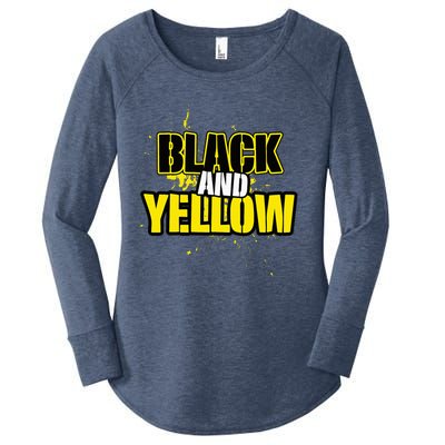 Pittsburgh Black And Yellow Pennsylvania Women's Perfect Tri Tunic Long Sleeve Shirt