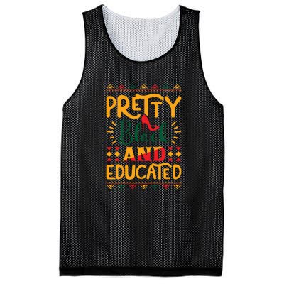 Pretty Black And Educated For Me For Black History Month Gift Mesh Reversible Basketball Jersey Tank