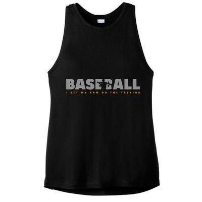 Pitcher Baseball Apparel Baseball Ladies PosiCharge Tri-Blend Wicking Tank