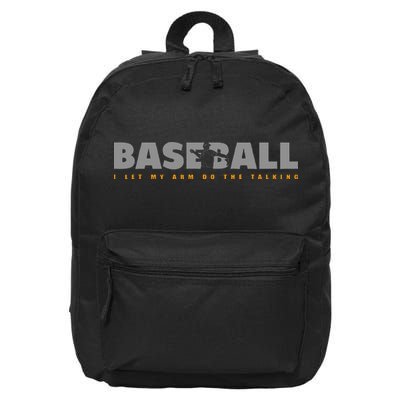Pitcher Baseball Apparel Baseball 16 in Basic Backpack