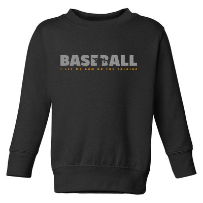 Pitcher Baseball Apparel Baseball Toddler Sweatshirt