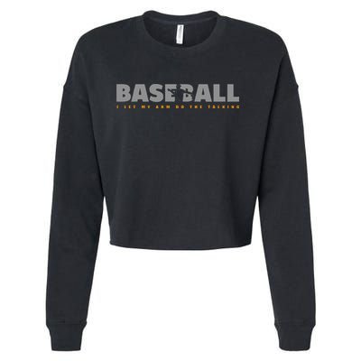 Pitcher Baseball Apparel Baseball Cropped Pullover Crew
