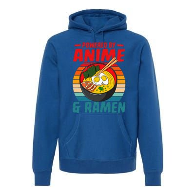 Powered By Anime & Ra Love Noodles  Premium Hoodie