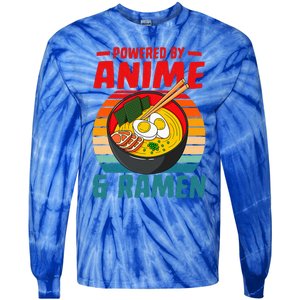 Powered By Anime & Ra Love Noodles  Tie-Dye Long Sleeve Shirt