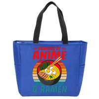 Powered By Anime & Ra Love Noodles  Zip Tote Bag