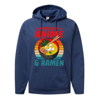 Powered By Anime & Ra Love Noodles  Performance Fleece Hoodie