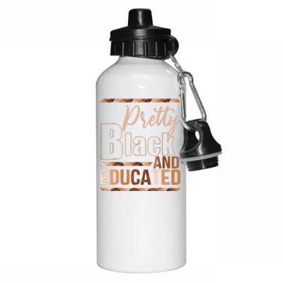 Pretty Black And Educated Bhm African Pride Aluminum Water Bottle