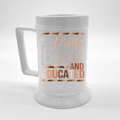 Pretty Black And Educated Bhm African Pride Beer Stein