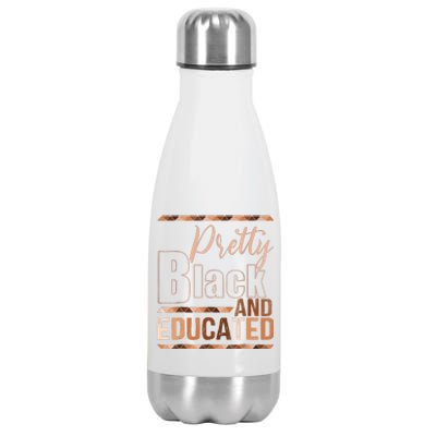 Pretty Black And Educated Bhm African Pride Stainless Steel Insulated Water Bottle