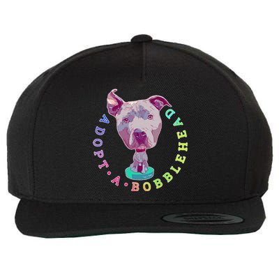 Pit Bull Adopt Rescue Oversized Wool Snapback Cap