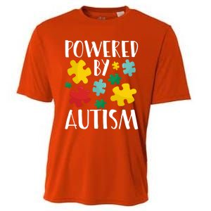 Powered By Autism Be Kind Autism Awareness Cute Gift Cooling Performance Crew T-Shirt