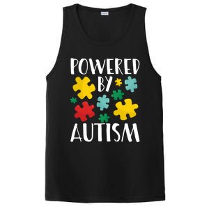 Powered By Autism Be Kind Autism Awareness Cute Gift PosiCharge Competitor Tank