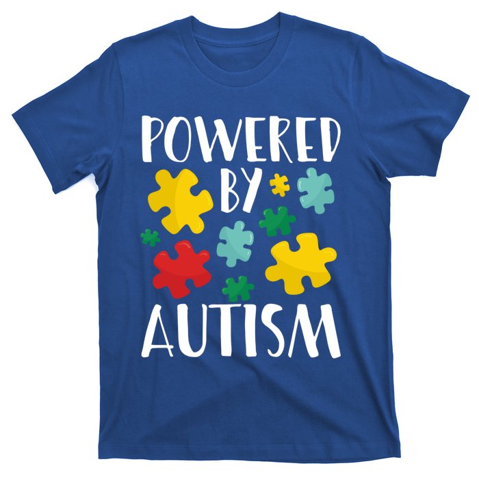 Powered By Autism Be Kind Autism Awareness Cute Gift T-Shirt