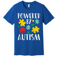 Powered By Autism Be Kind Autism Awareness Cute Gift Premium T-Shirt