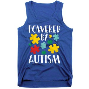 Powered By Autism Be Kind Autism Awareness Cute Gift Tank Top