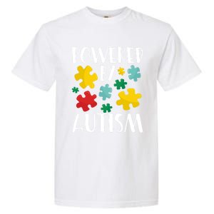 Powered By Autism Be Kind Autism Awareness Cute Gift Garment-Dyed Heavyweight T-Shirt