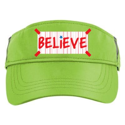 Philadelphia Baseball Believe Adult Drive Performance Visor