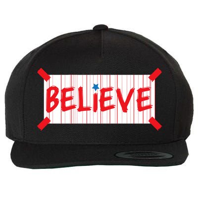 Philadelphia Baseball Believe Wool Snapback Cap