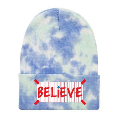 Philadelphia Baseball Believe Tie Dye 12in Knit Beanie