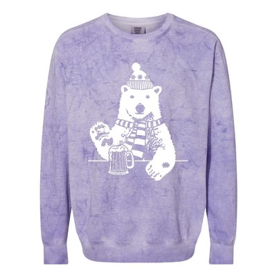 Polar Bear Beer Colorblast Crewneck Sweatshirt