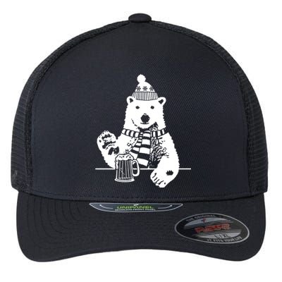 Polar Bear Beer Flexfit Unipanel Trucker Cap