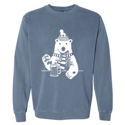 Polar Bear Beer Garment-Dyed Sweatshirt