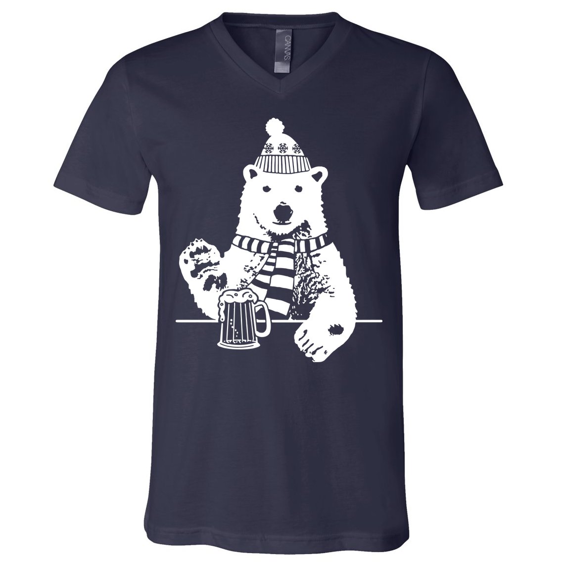Polar Bear Beer V-Neck T-Shirt