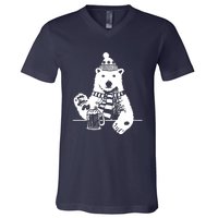 Polar Bear Beer V-Neck T-Shirt